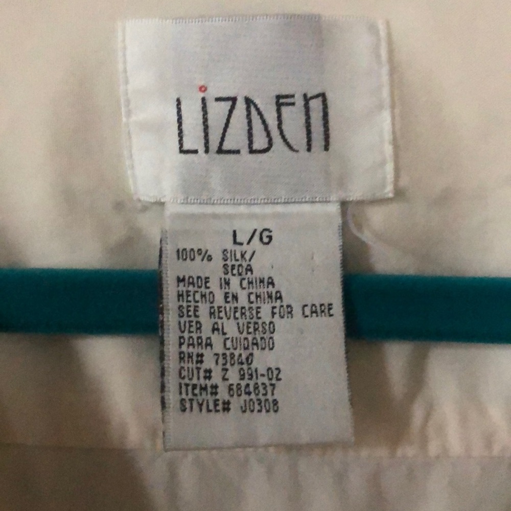 100% silk button down - Picture 2 of 2